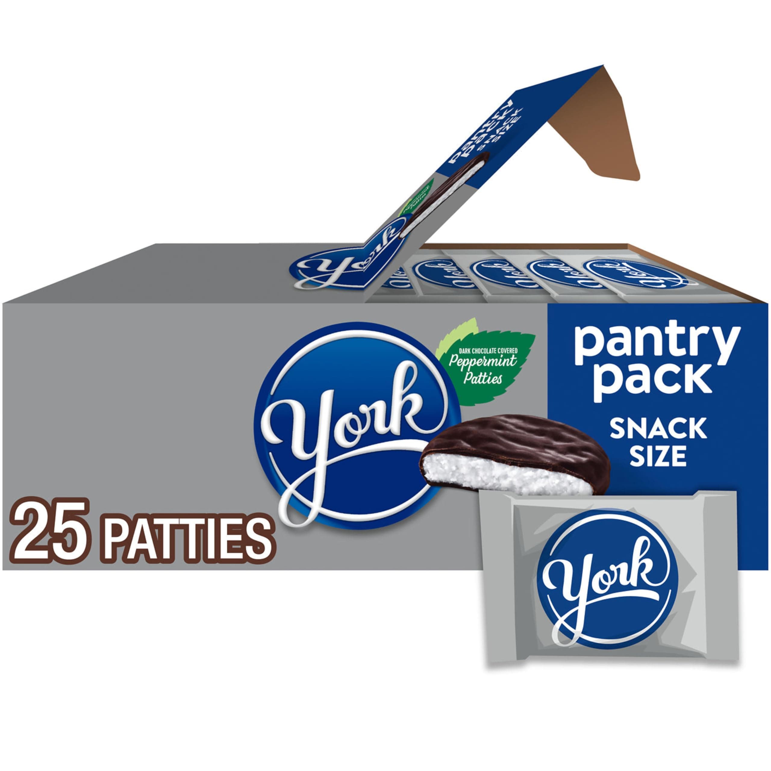 YORK Dark Chocolate Snack Size Peppermint Patties Candy