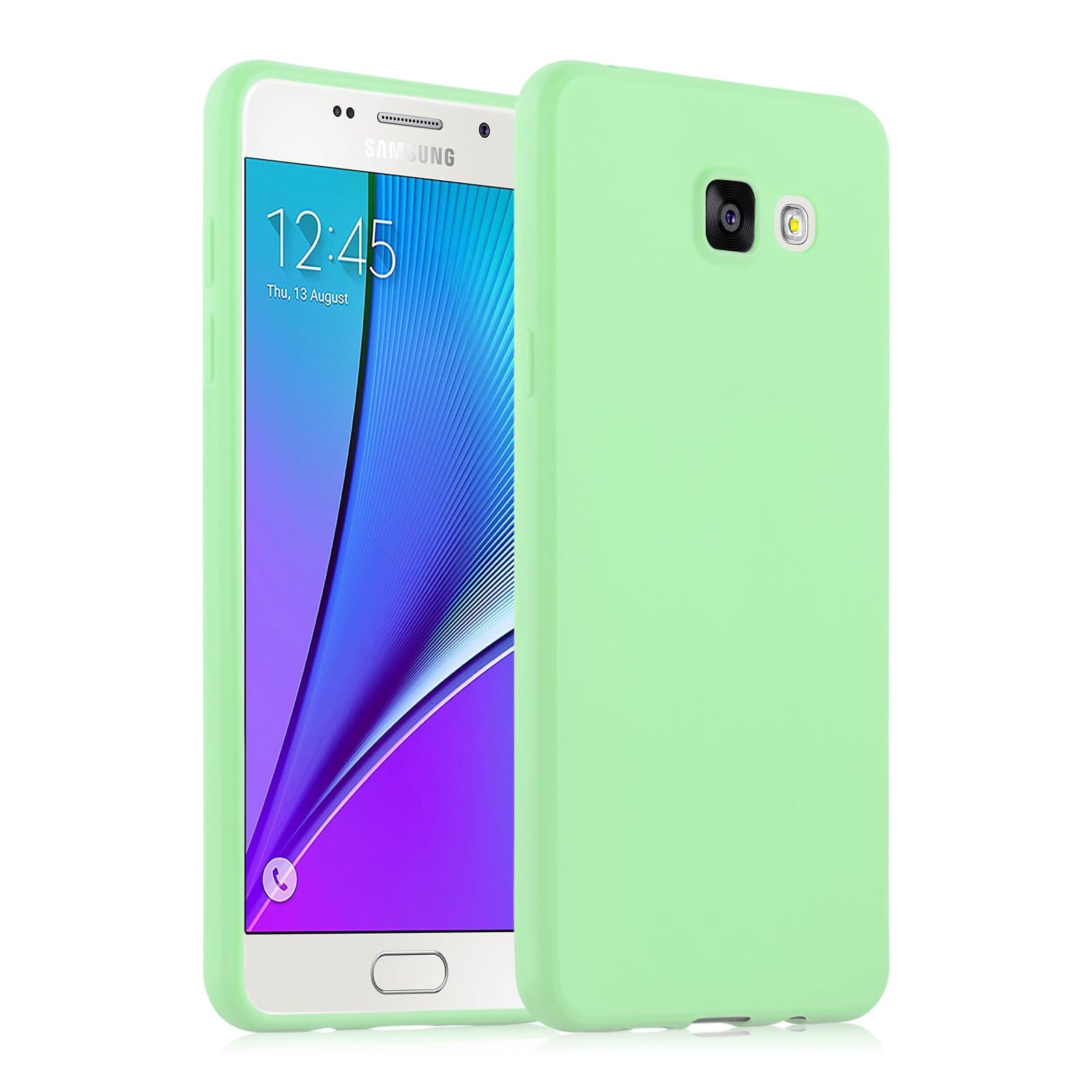 Galaxy A3 (2016) Case, Ultra Slim Silicone Jelly Back Cover for Samsung Galaxy A3 (6) 2016, Green