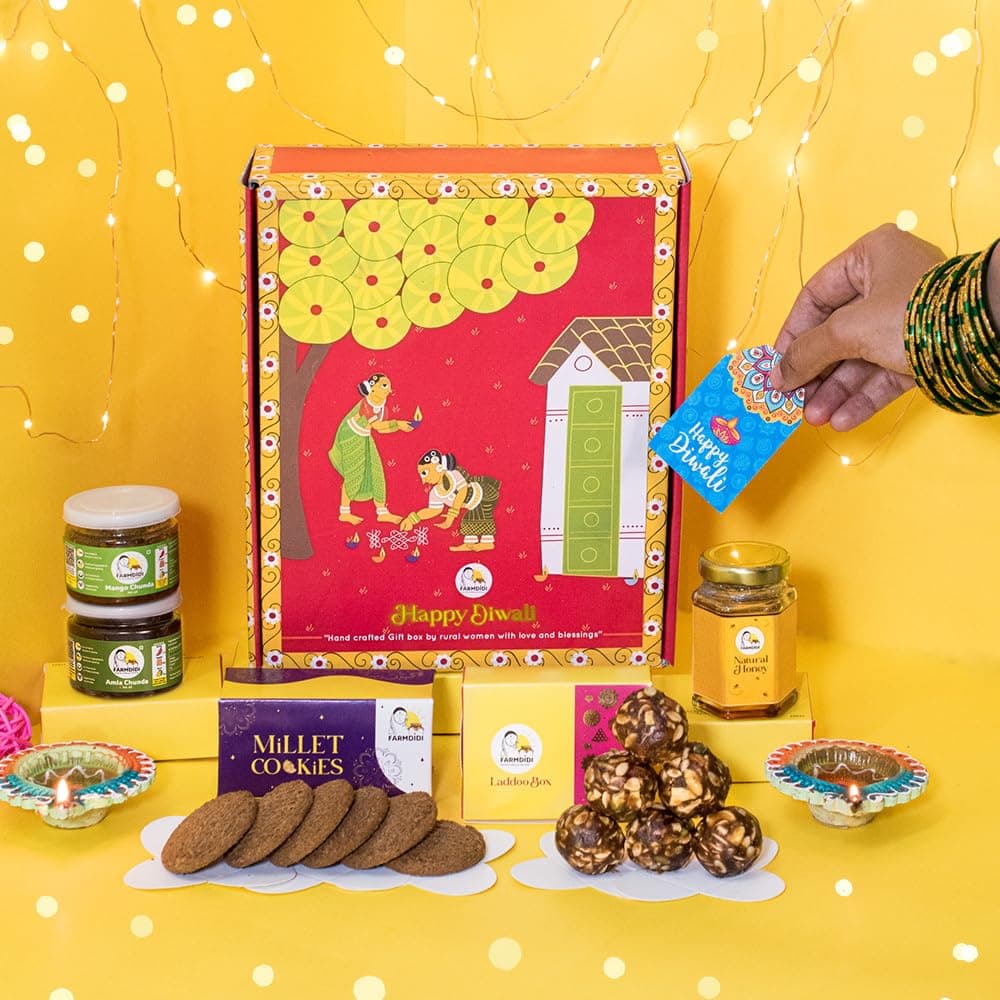 FarmDidi Diwali Hamper | Festive Box - edible items
