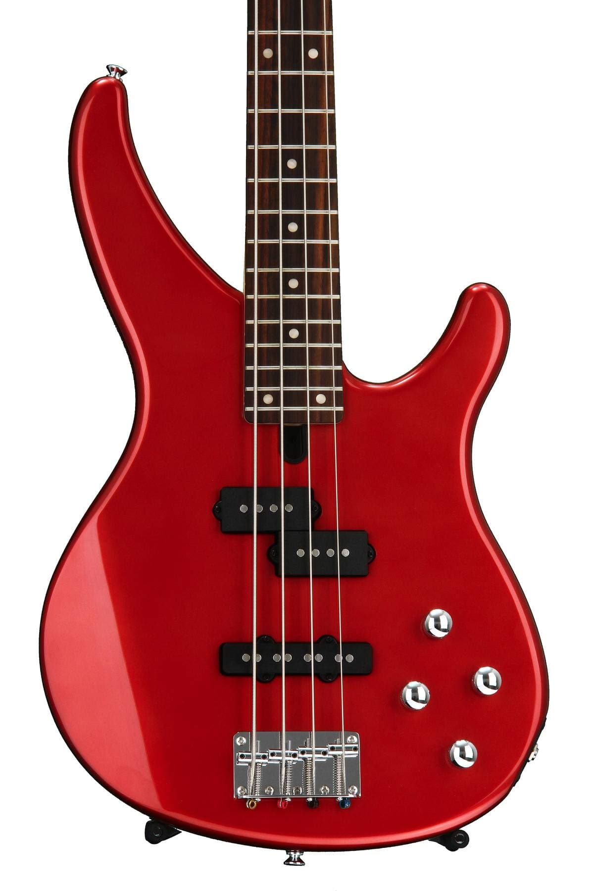 Yamaha TRBX204 BRM 4-String Bass Guitar, Bright Red Metallic