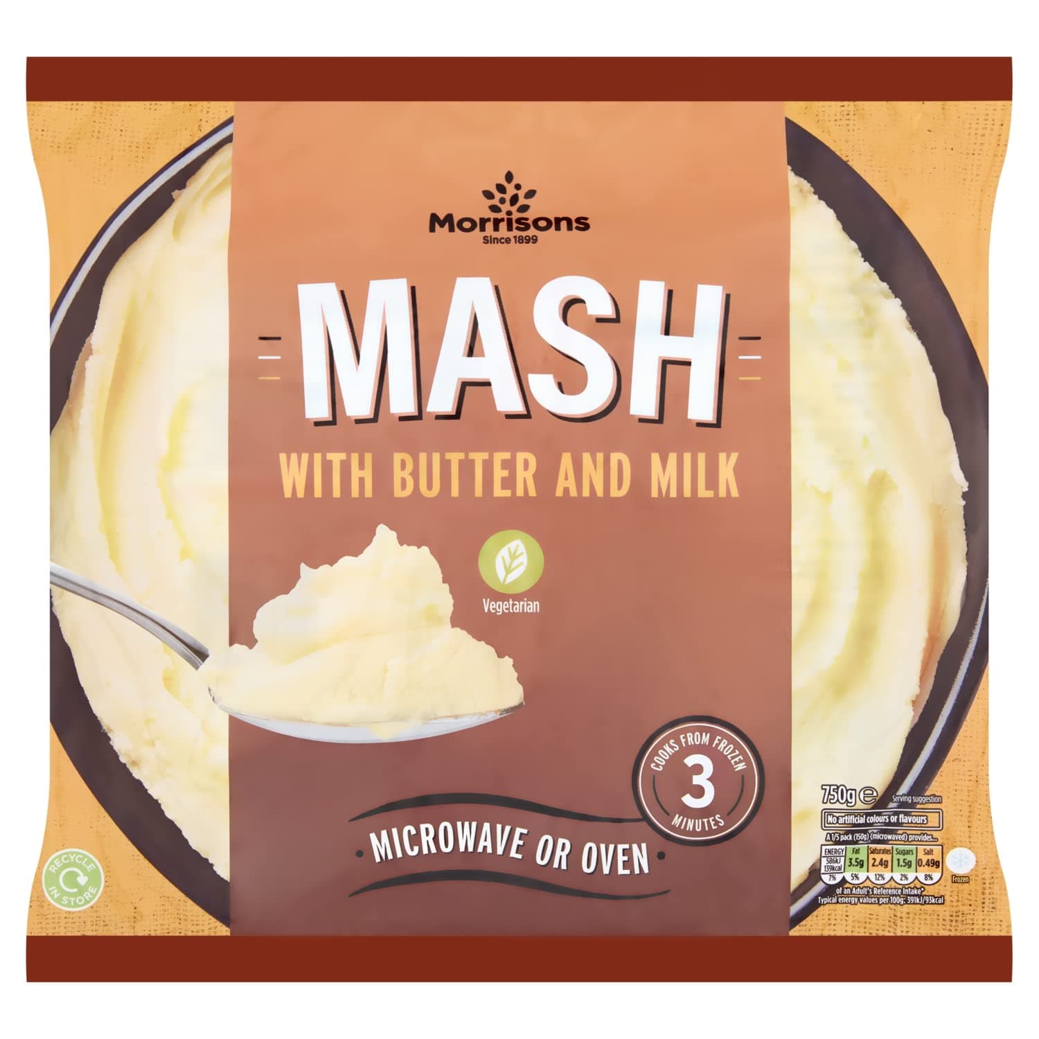 Morrisons Mash Potato 750g (Frozen) (Fixed Retail)