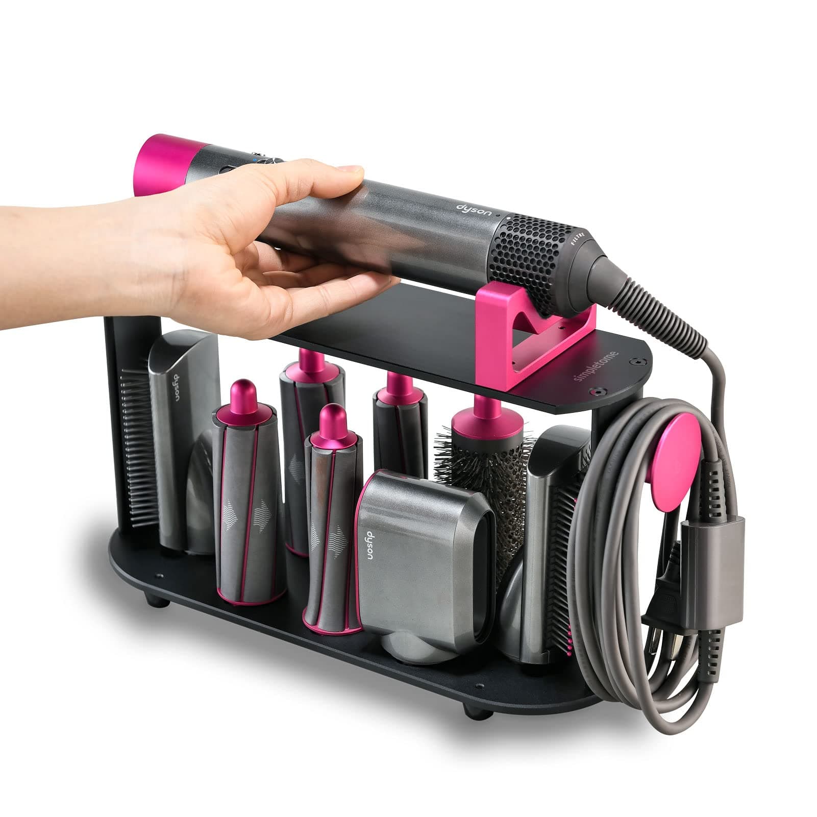 simpletome Storage Stand Holder for Dyson Airwrap Complete Styler Heavy Sturdy with Non-slip Rubber (Aluminum Alloy)