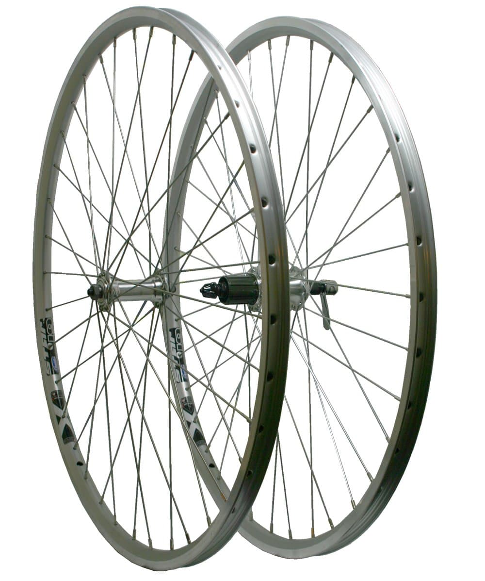 Rigida 700c PAIR QR X Star Double Walled Rims 8 Speed Freehub Hybrid Bike Wheelset Bike part