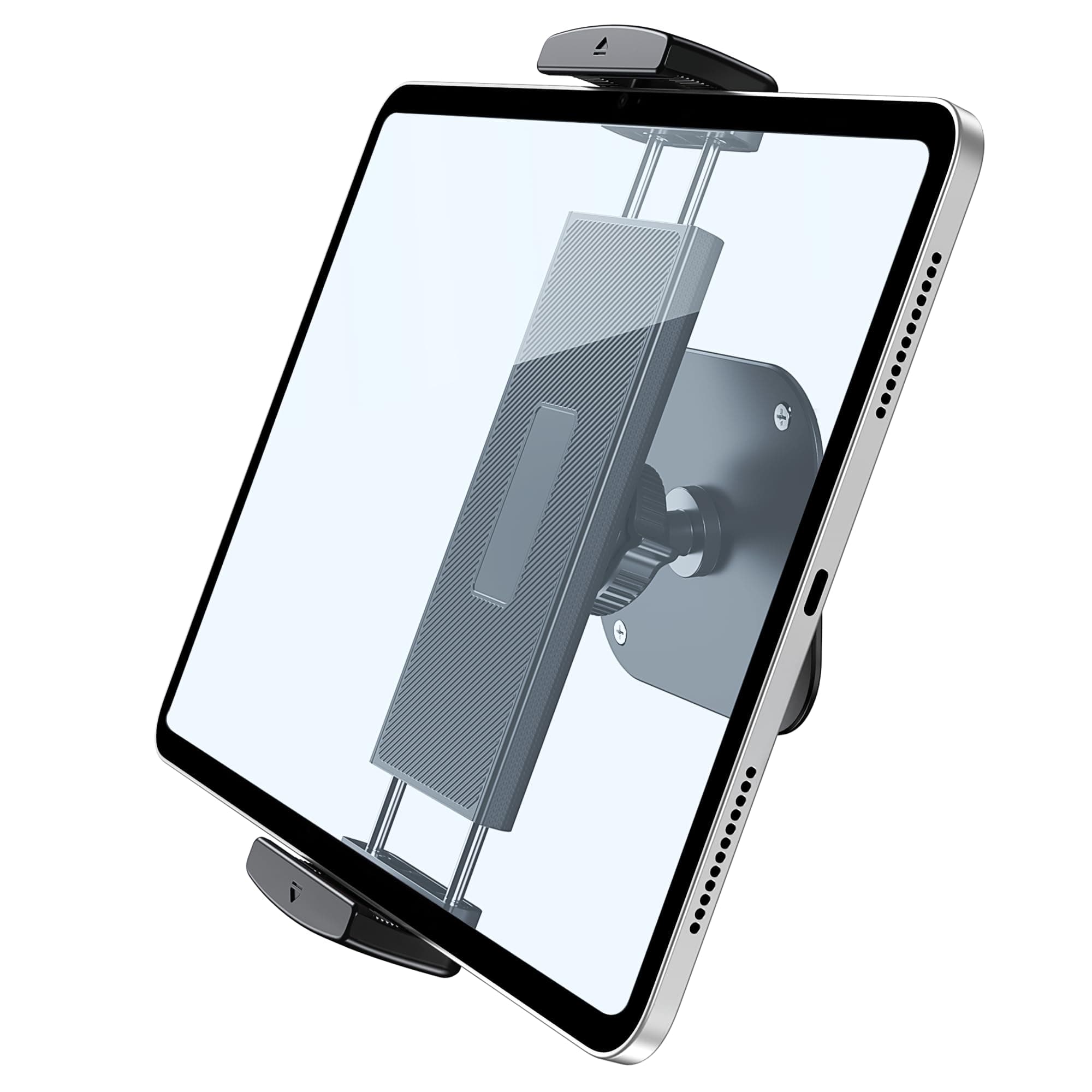 Tablet Wall Mount, Aluminum iPad Wall Mount Holder, 360° Rotation Adjustable, Compatible with iPad Pro/Mini, Galaxy Tab, Surface Pro, Kindle, All 4.7-13" Tablets and Phones