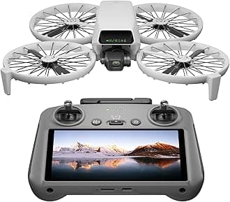 DJI Flip With RC 2 Screen Remote Controller, Follow Me Drone With 4K UHD Camera for Adults, Under 249 g, 3-Axis Gimbal Stabilization, 13km Video Transmission, UAE Version, Official Warranty Support
