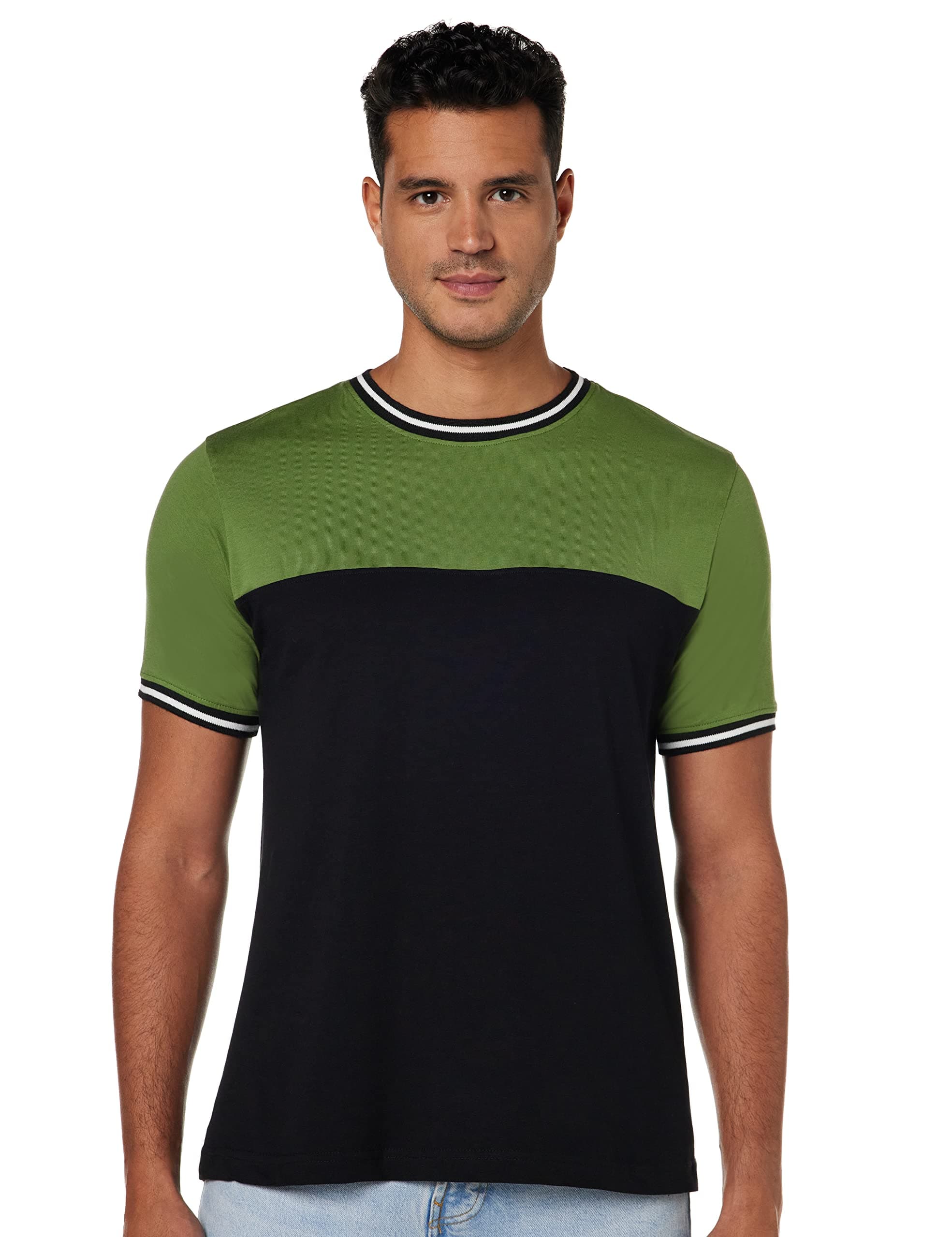 Amazon Brand - SymbolMen's Solid Regular Fit T-Shirt