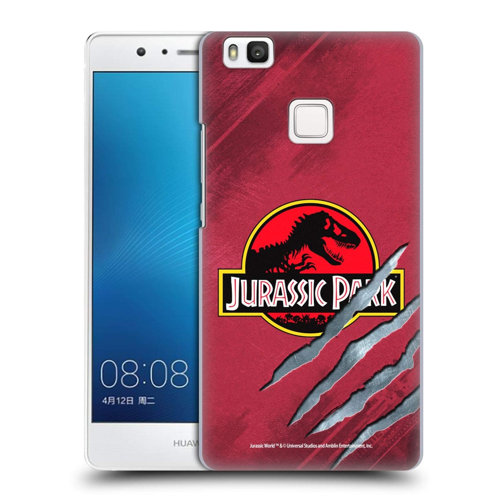 Official Jurassic Park Red Claw Logo Hard Back Case Compatible for Huawei P9 Lite / G9 Lite