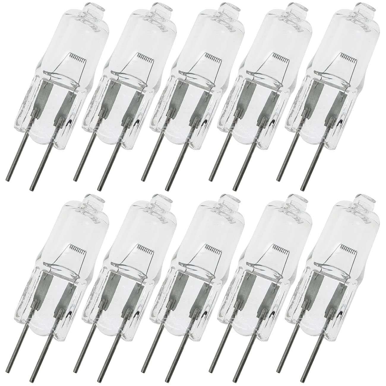 10PCS G4 Halogen Bulb Bulb Instrument 6V20W Bulb Microscope Light Bulb Light Bulb Replacement Heavy Machinery Marine Train Cabin Lighting Replacement