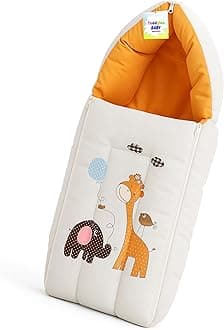 Toddylon Baby Carry Bags New Born Baby Bed | Bedding Set | Carry Bed | Carrier | Holder | Mattress | Infants Boys Girl (0-6 Months) Orange