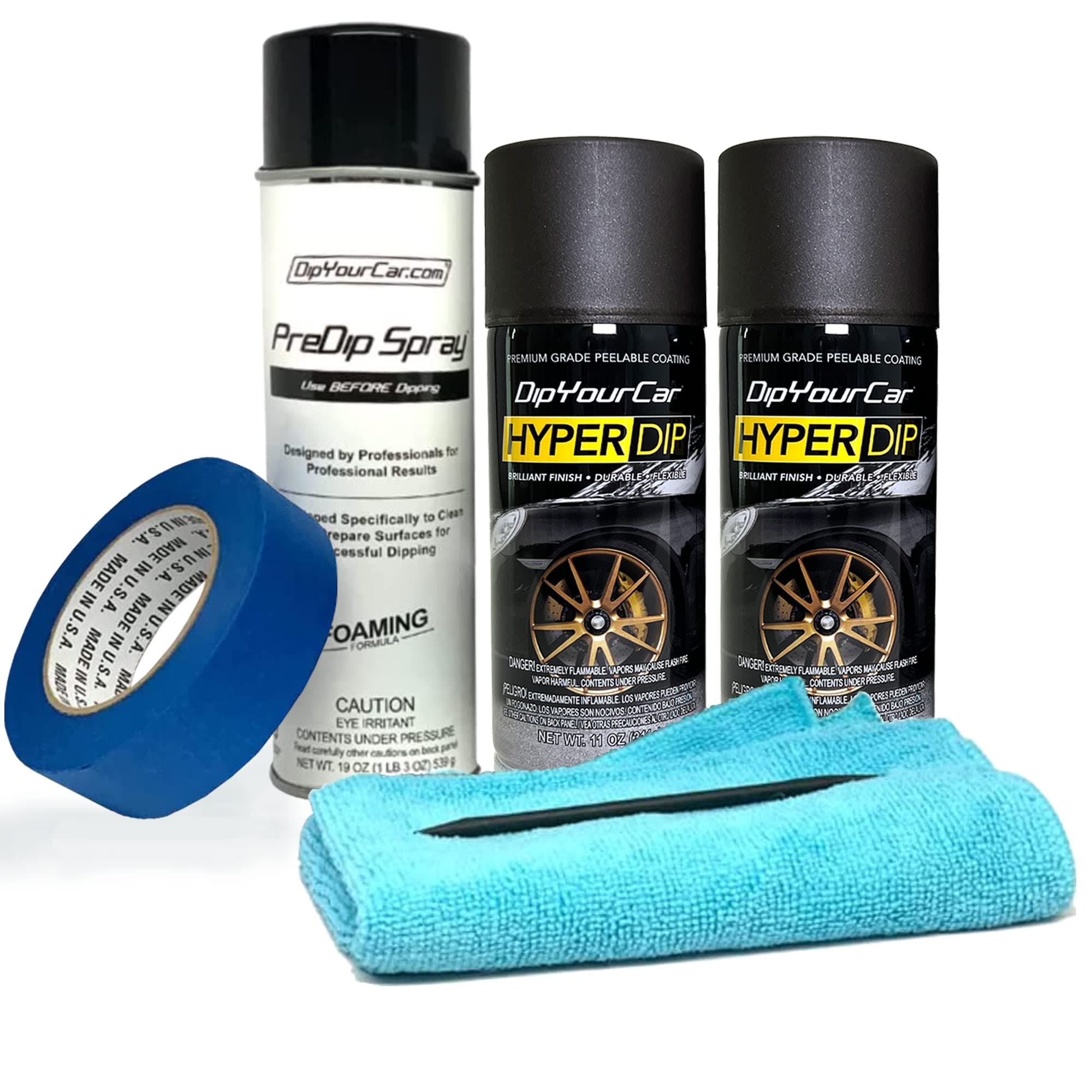 HyperDip Wheel Paint Kit - Metallic Brass Monkey Satin Coat Spray