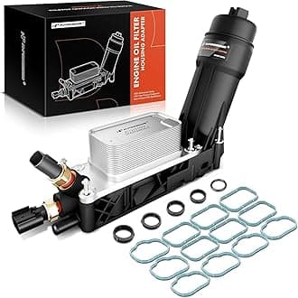 A-Premium 926-876 Engine Oil Cooler with Oil Filter and Sensors Assembly Fit For 2011-2013 Chrysler 200 300, Dodge Charger Challenger Durango Journey Ram 1500, Jeep Wrangler Cherokee, 3.6L V6