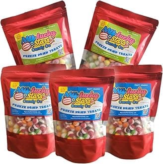 Freeze Dried Candy Variety Pack, Makes a Great Gift for Kids and Adults, 30 oz Value Pack in Resealable Bags, Fruity & Sour Flavor Mix (5 Bags)