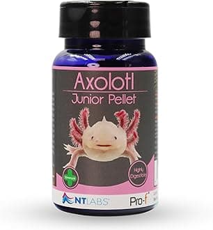 Pro-f Axolotl Junior Pellet, Feed For Newts or African Clawed Frogs, Amphibian Food, Fast Sinking Pellet, Highly Palatable Axolotl Food (60g)