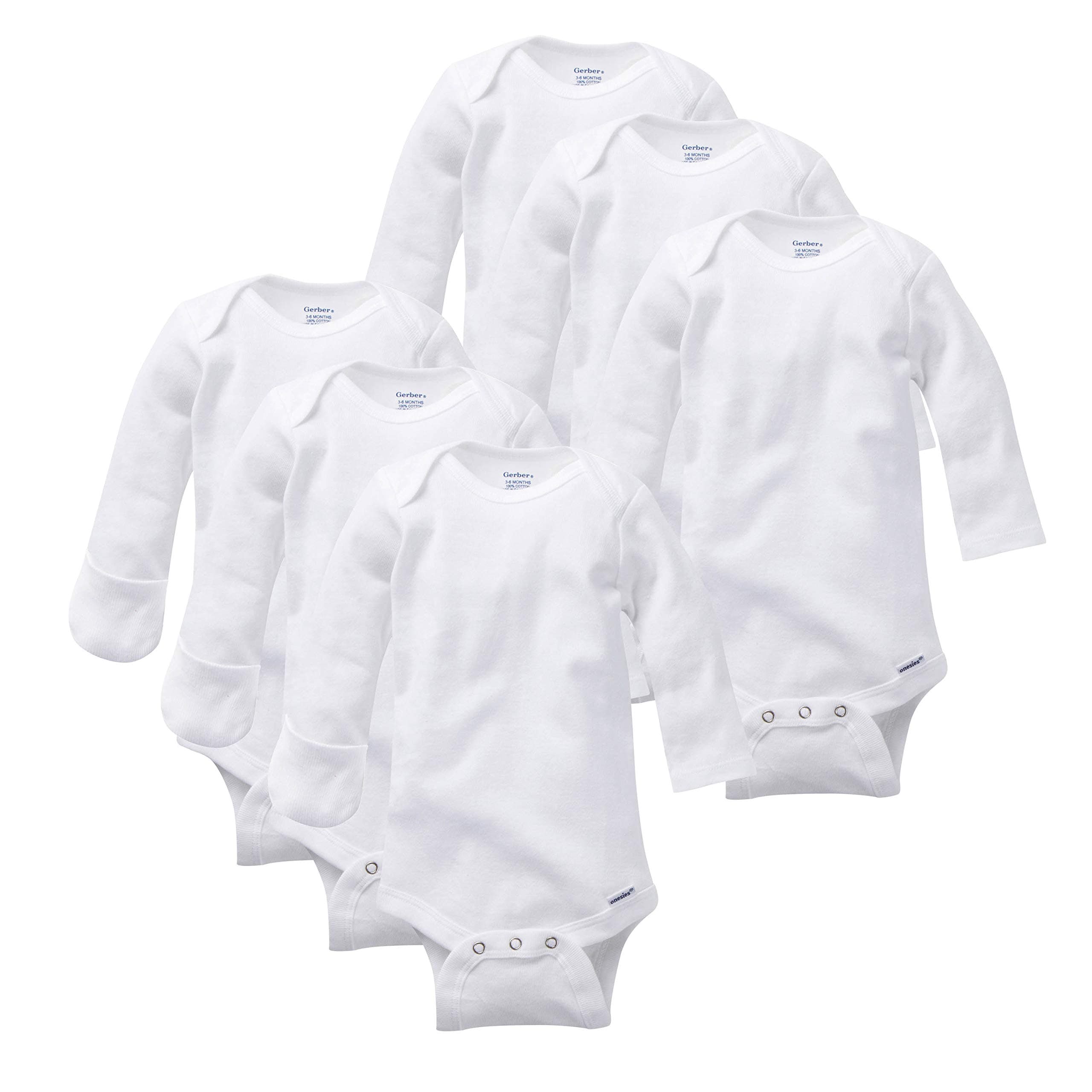 Baby 3-pack Or 6-pack Long-sleeve Onesies Bodysuit