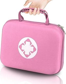 Portable-Home First-Aid Emergency-Kit Car-Travel - 299Pcs Urgent Basic First Aid Set Earthquake Emergency Kit Outdoor Backpacking Gear for Hiking Office Pink YIDERBO