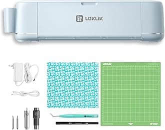 LOKLIK iCraft Die Cutting Machines – Vinyl Cutter Machine for Precision Crafting, Cuts 100+ Materials Including Paper, Vinyl & Leather up to 2mm Thickness - Craft Tool for Graphic Design Application
