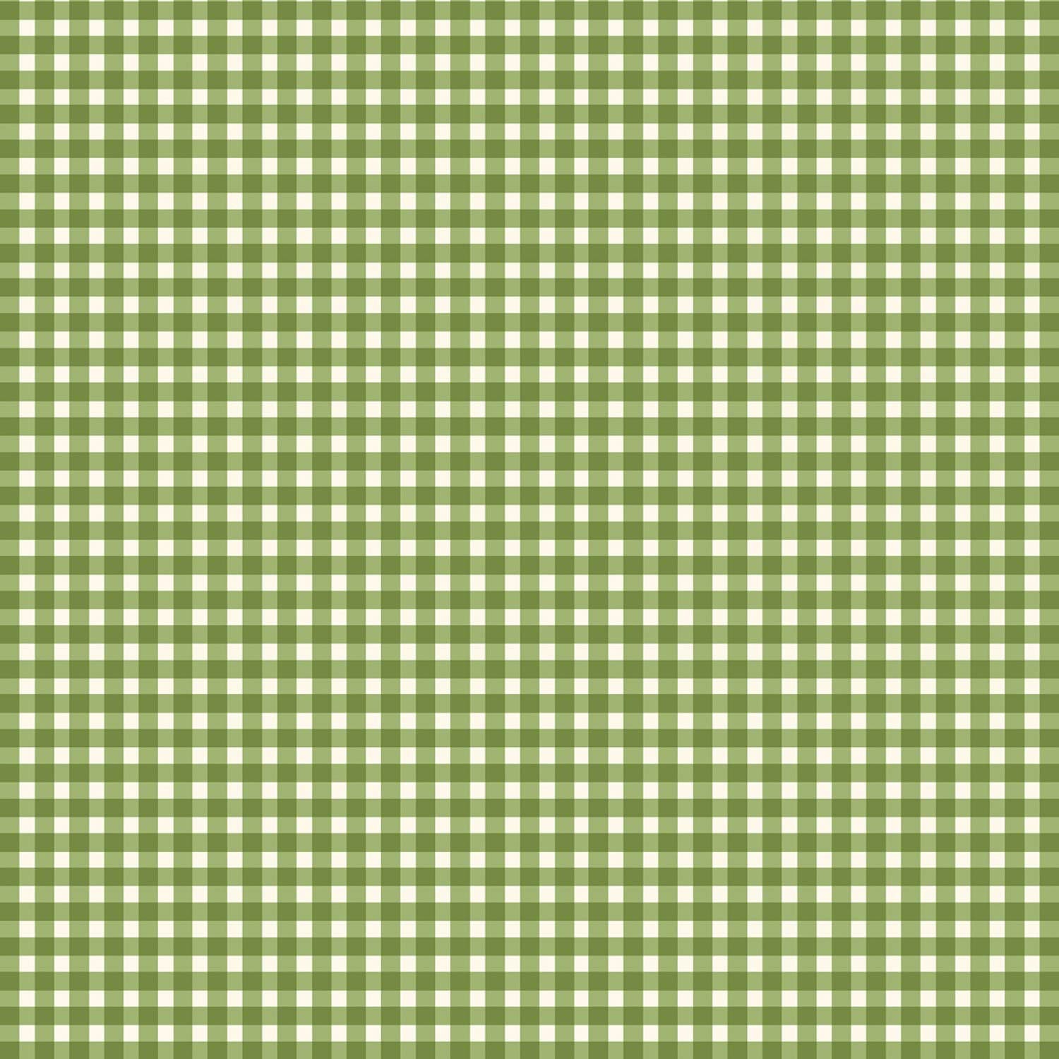 Spring Green, White, Gingham, Check, Accent Fabric, Beautiful Basics, Maywood Studios, MAS610-G7, by The Yard