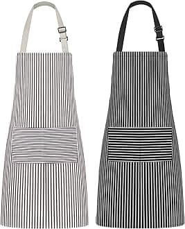 Syntus Adjustable Bib Apron with 2 Pockets Cooking Kitchen Aprons for Women Men Chef