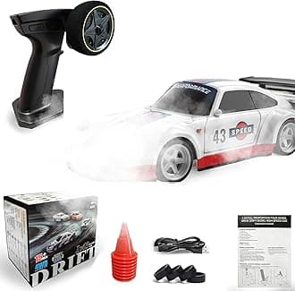 1/43 RC Drift Car, Mini Fast Small Remote Control Car with Gyroscope, 2.4GHz 4WD Full Proportional High Speed Micro Hobby RC Cars with Lights Racing Tires, Toy Model Gift for Adults Kids Boys Girls