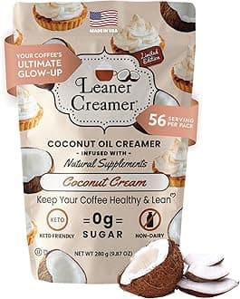 - Coconut Creamer with Superfood Ingredients – Non-Dairy, Sugar-Free, Keto, Gluten-Free Powdered Coffee Creamer – Coconut Cream – 280g