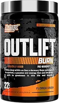 Nutrex ResearchOutlift Burn, (Florida Crush, 22 Servings) - Intense Fat Burning, Enhanced Workout Performance, Thermogenic Pre-workout, Fat Burning Electrolytes, Boost Energy, Sharpen Focus.