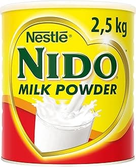 Nido Instant Full Cream Milk Powder, Substitute for Fresh Milk, for Tea & Coffee 2.5kg Tin