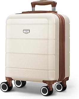 LUGG 15 Inch Jetset Lightweight Travel Cabin Bag Carry On Approved Suitcase ABS Shell Protection Water Resistant & Safe Locking System Easyjet Free Under seat Luggage (45x33x20cm)