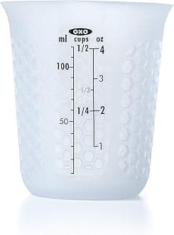 OXO Good Grips Mini Squeeze & Pour Silicone Measuring Cup with Stay-Cool Pattern