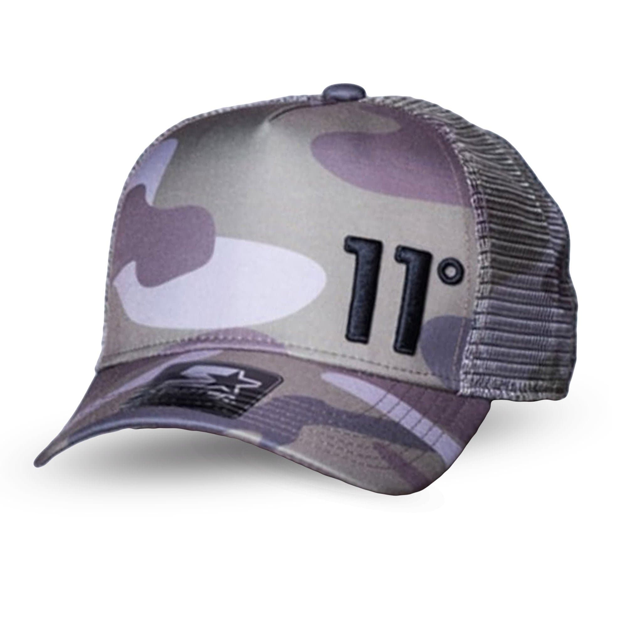 Eleven Degrees 11 Degrees 11D-670 X Starter Trucker Cap - Woodland Khaki Camo