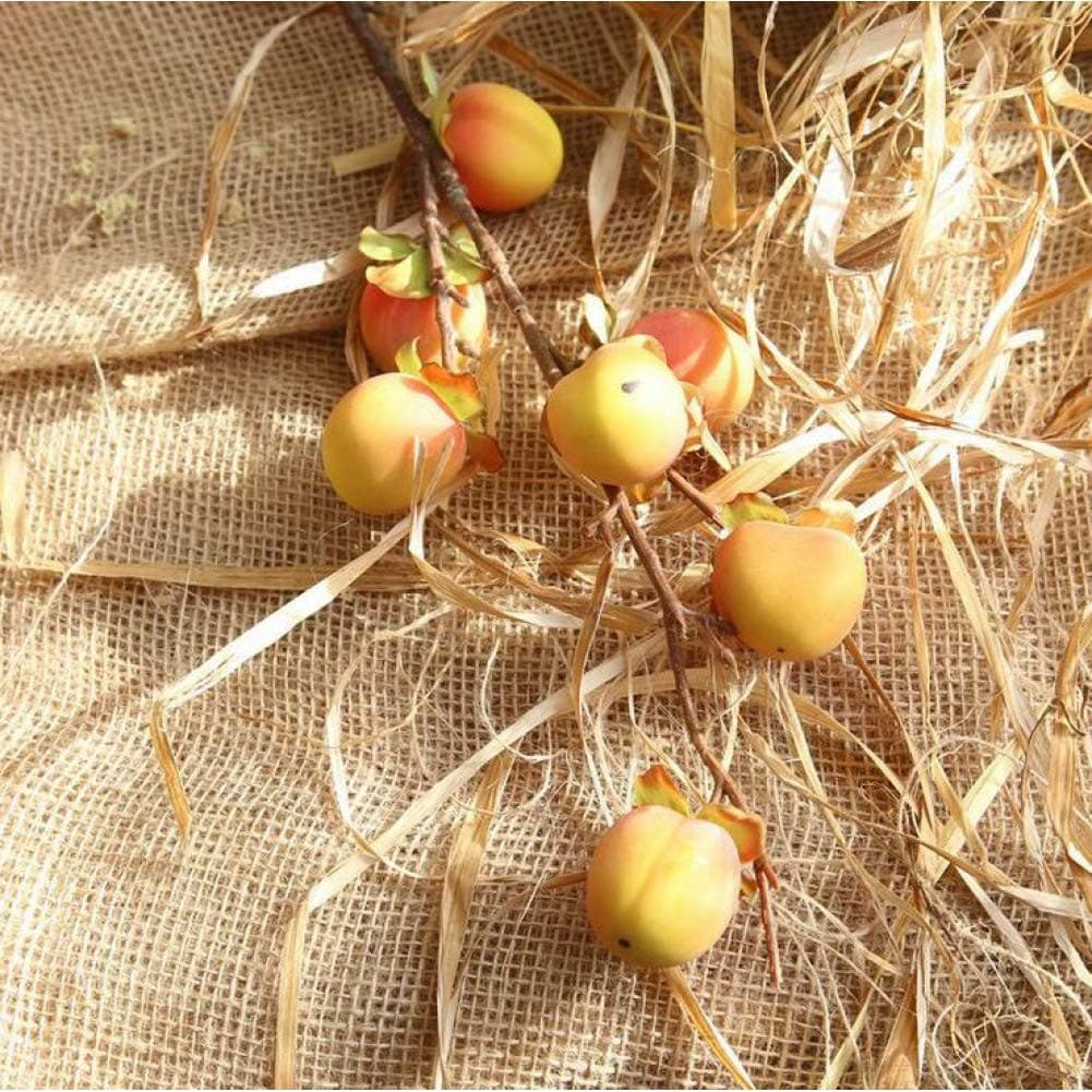 GVHGV Artificial Fruit Diy Home Table Party Wedding Decor Foam Artificial Peach Fruit For Home Decoration,Yellow