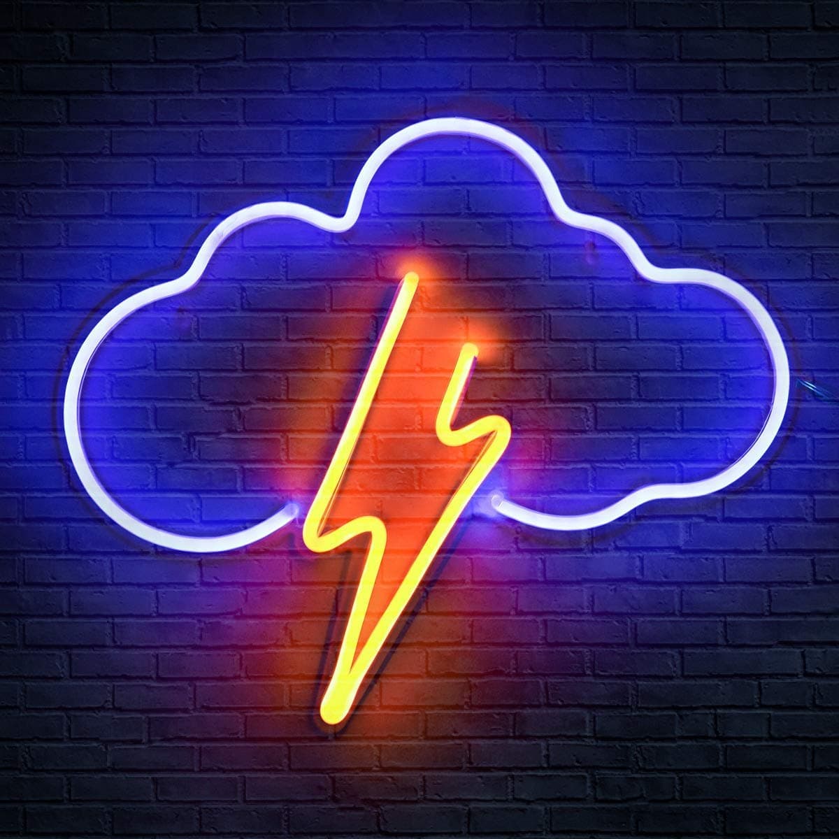 Hanture Neon Sign, Cloud LED Light Wall Decor for Bedroom, Kids Room, Living Room, Bar, Party, Christmas, Wedding - Multicolor Acrylic