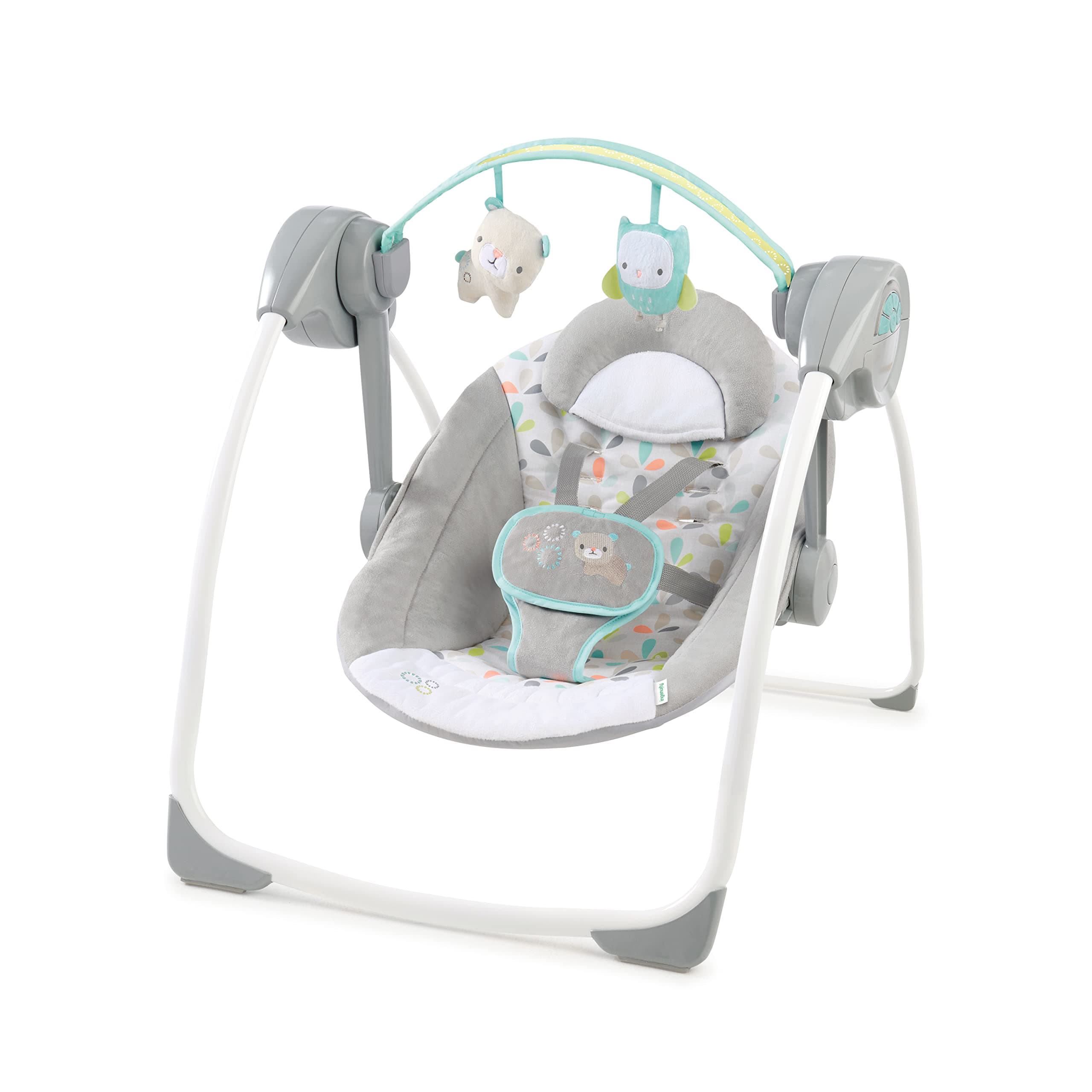 Comfort 2 Go Portable Swing™ - Fanciful Forest™, Pack Of 1-0 - 6 months - Safety Belt & Removable Baby Toys Swing for Baby