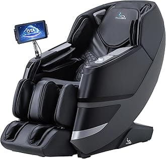 MT339 4D Massage Chair, Full Body Recliner with Auto Footrest, Zero Gravity, OTA Cloud Tech, SL Track, Deep Yoga Stretch, 27 Modes, APP, AI Control, and Heating (Deep Black)