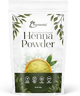 100% Natural and Pure Henna Powder/Lawsonia Inermis For Hair, Orange-Red Hair Color, Triple Shifted, Smooth Henna Paste and Cones, No additives, No Chemical, Easy to use 400 grams