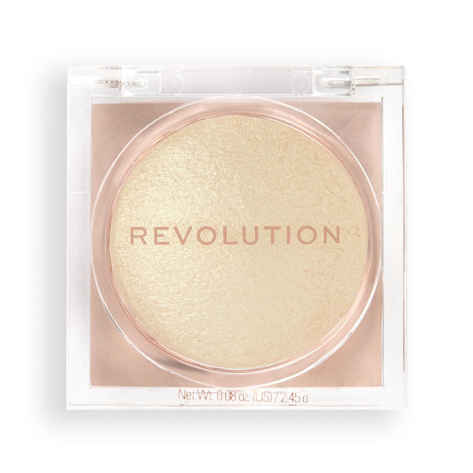 Revolution Beauty London Beam Bright Highlighter, All Over Face Glow, Powder To Liquid Formula, 5 Different Shades, Golden Gal