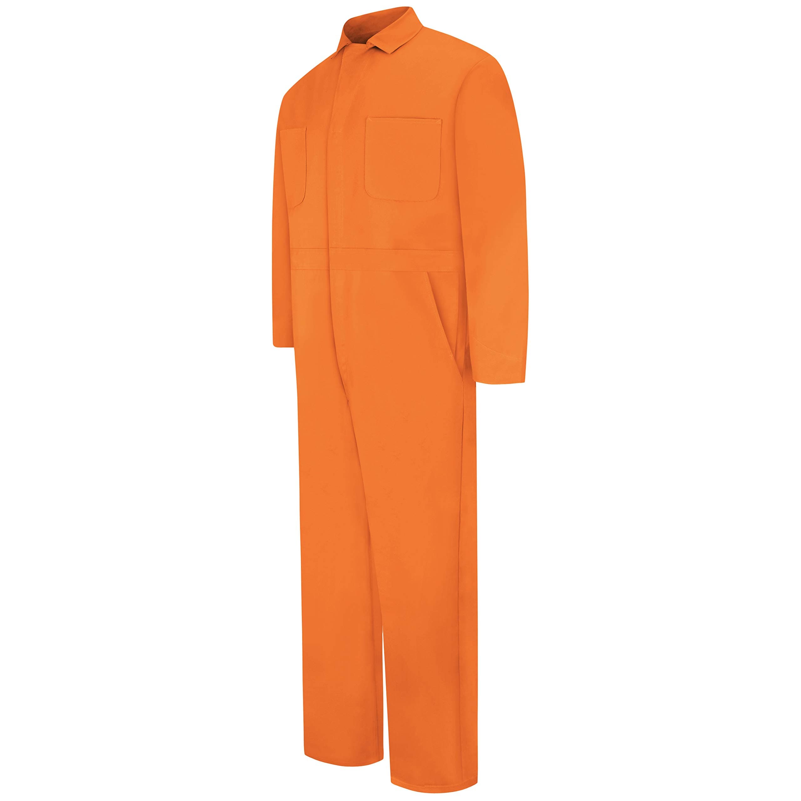Red Kap Men's Snap Front Cotton Coverall, Orange, 38