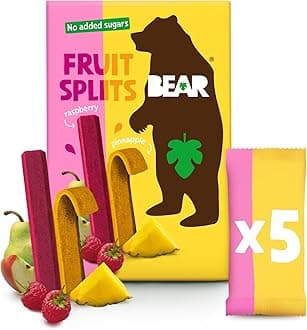 BEAR Fruit Splits Raspberry Pineapple 5 x 20g