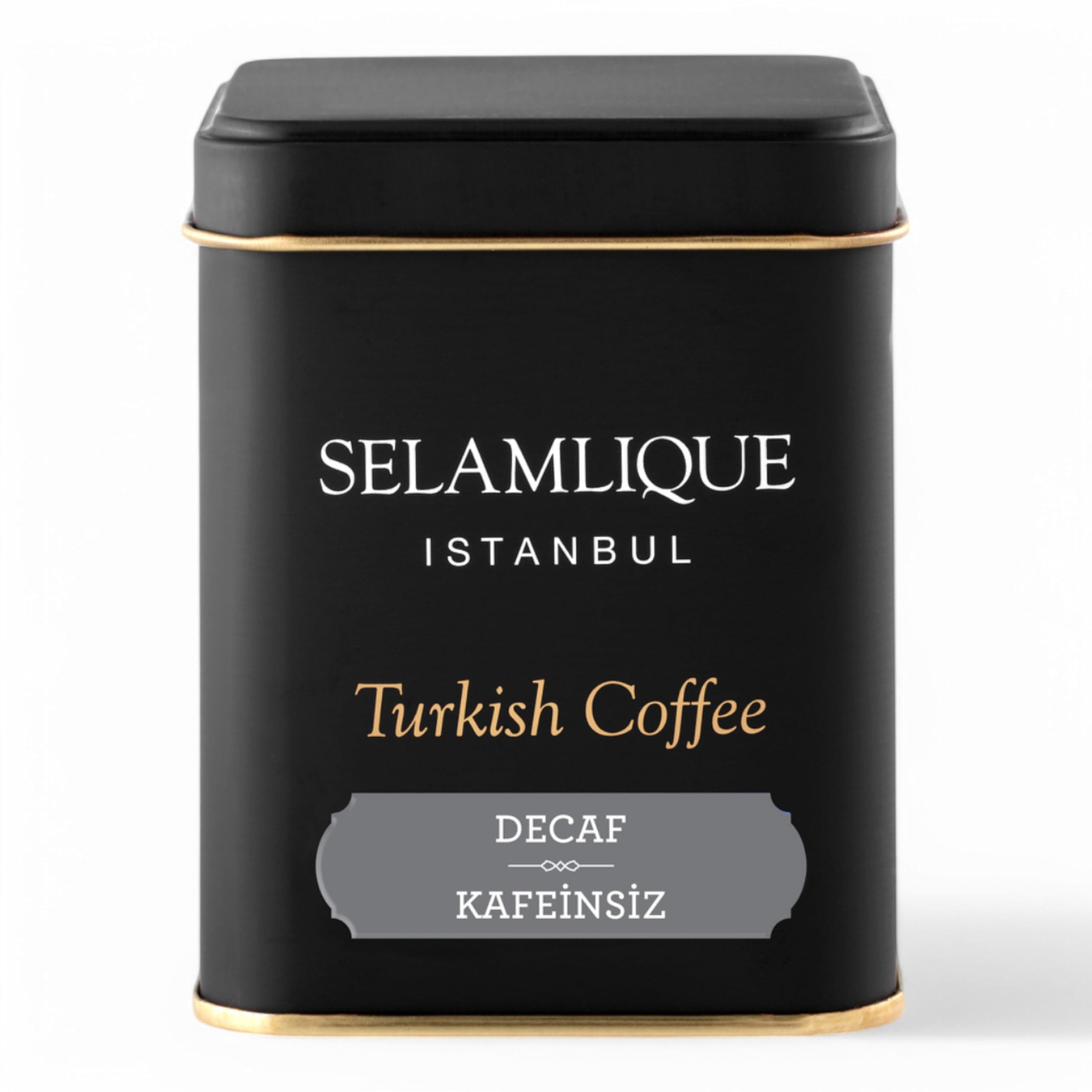 Decaf Turkish Coffee | Premium Decaffeinated Flavoured Ground Blend 125g | Smooth, Rich & Authentic Taste | Perfect for Relaxing Evenings & Late-Night Enjoyment | 1 Box (125g)
