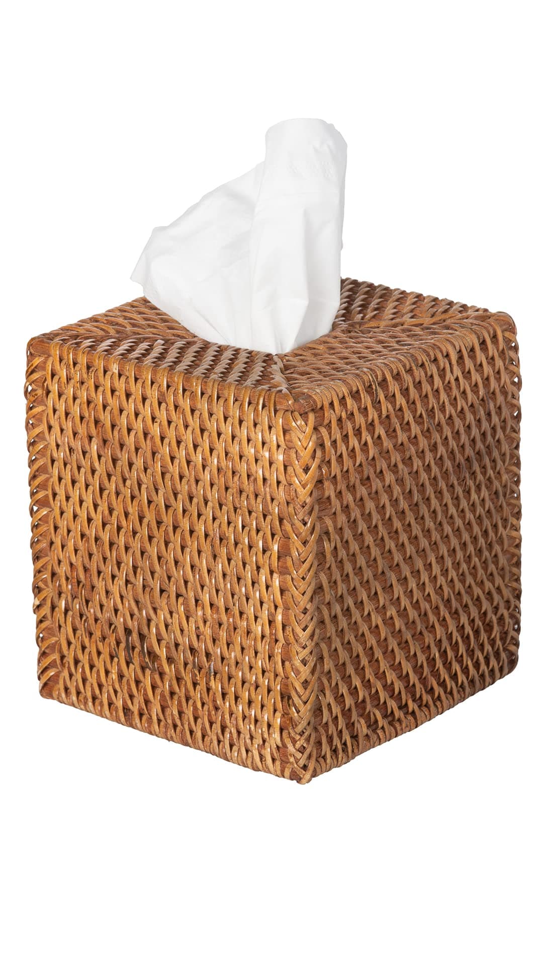 Kouboo Loma Square Rattan Tissue Box Cover (Brown)