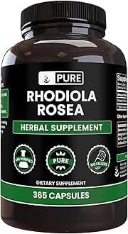 Rhodiola Rosea (365 Capsules) No Magnesium Or Rice Fillers, Always Pure, Lab Verified