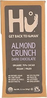 KITCHEN Organic Almond Crunch Dark Chocolate Bar, 2.1 Oz