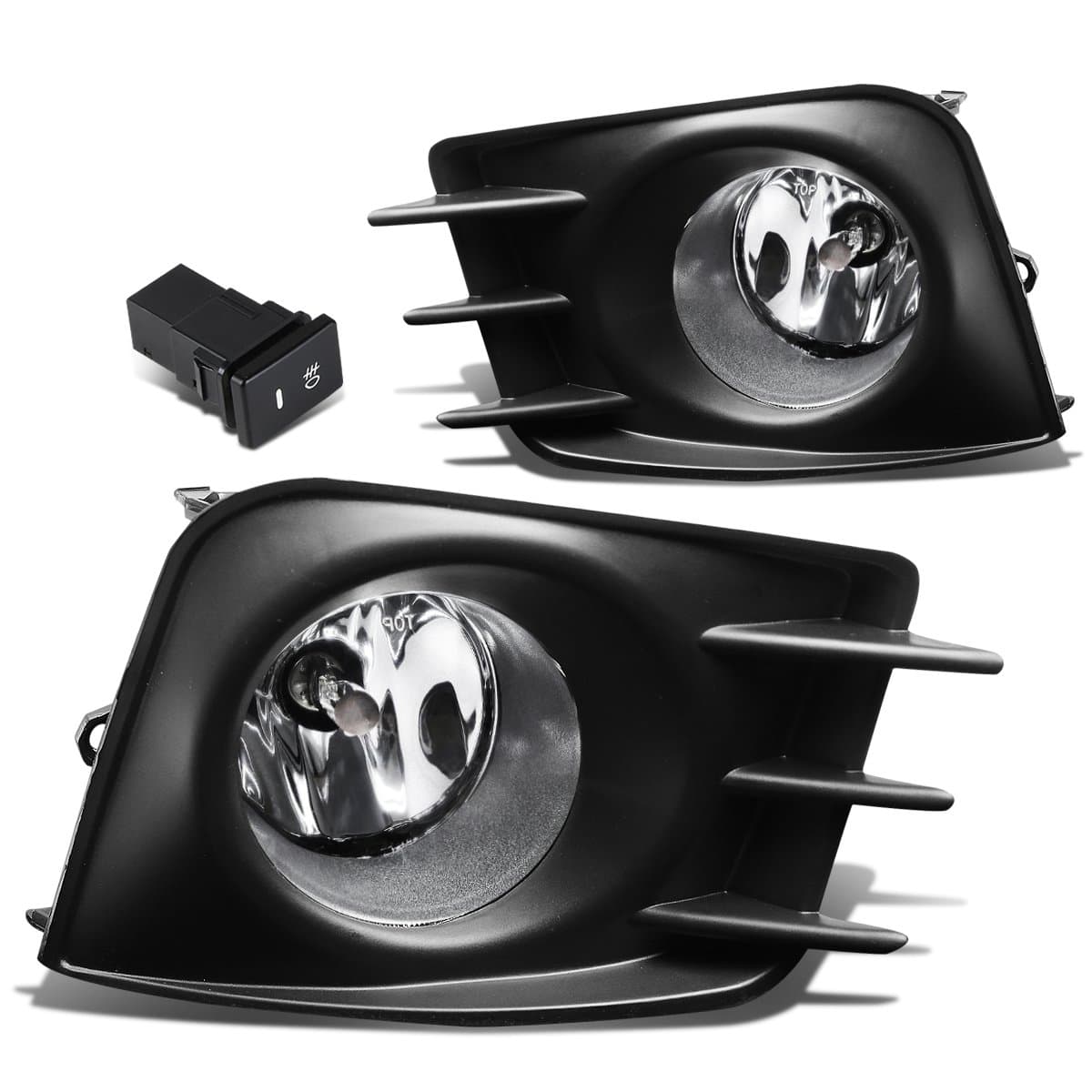 DNA MOTORING FL-STC10-CH Front Bumper Fog Light, Driver and Passenger Side,Chrome