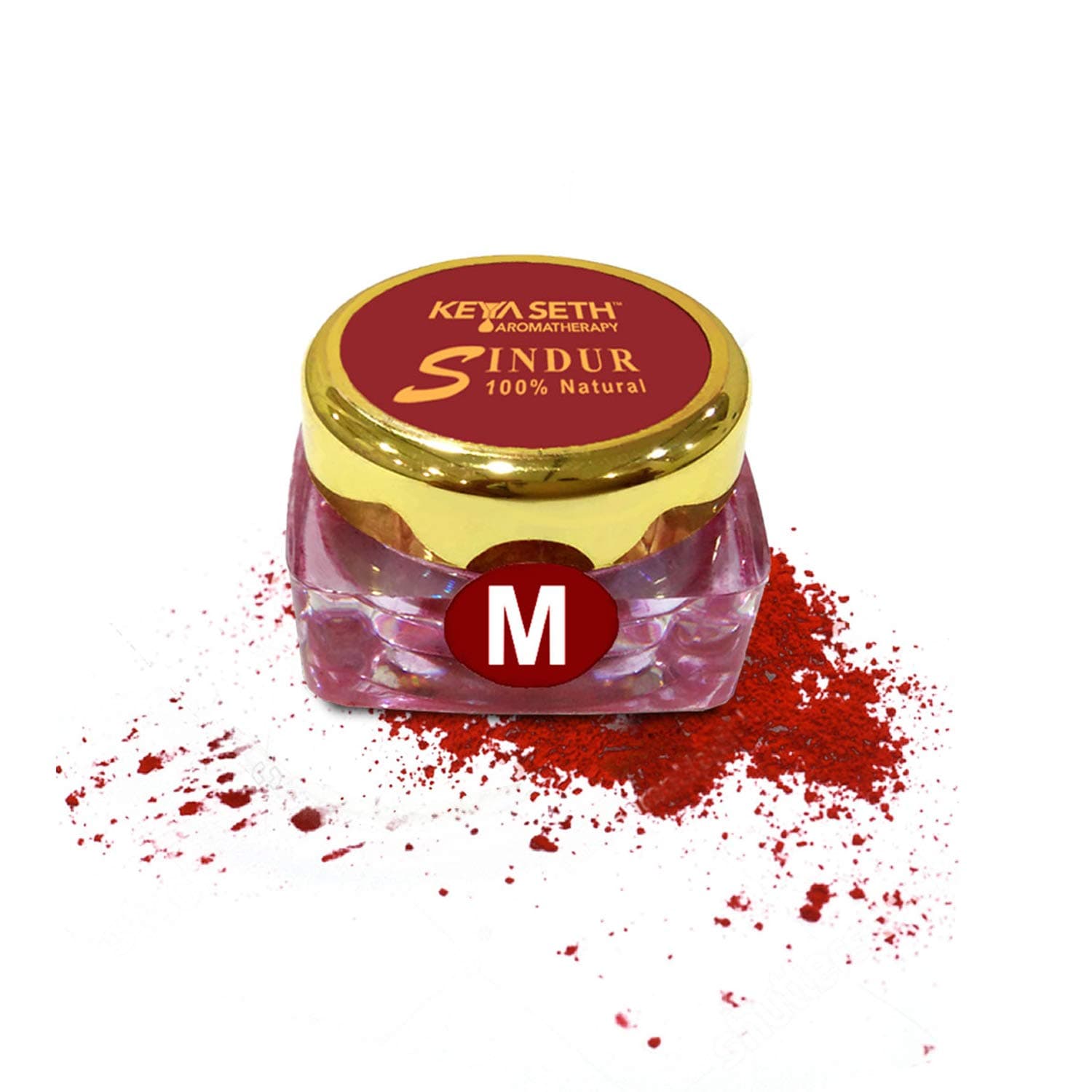 Keya Seth Aromatherapy Natural Sindoor Dust, 3g(Maroon)