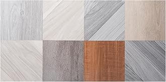 Art3d Interlocking Luxury Wood Flooring Tile, Wood Floor Plank for Kitchen Bathroom - Waterproof, Anti-Slip, Wear-Resistant, Reusable, 8-Pack Sample, 6 x 6 inch