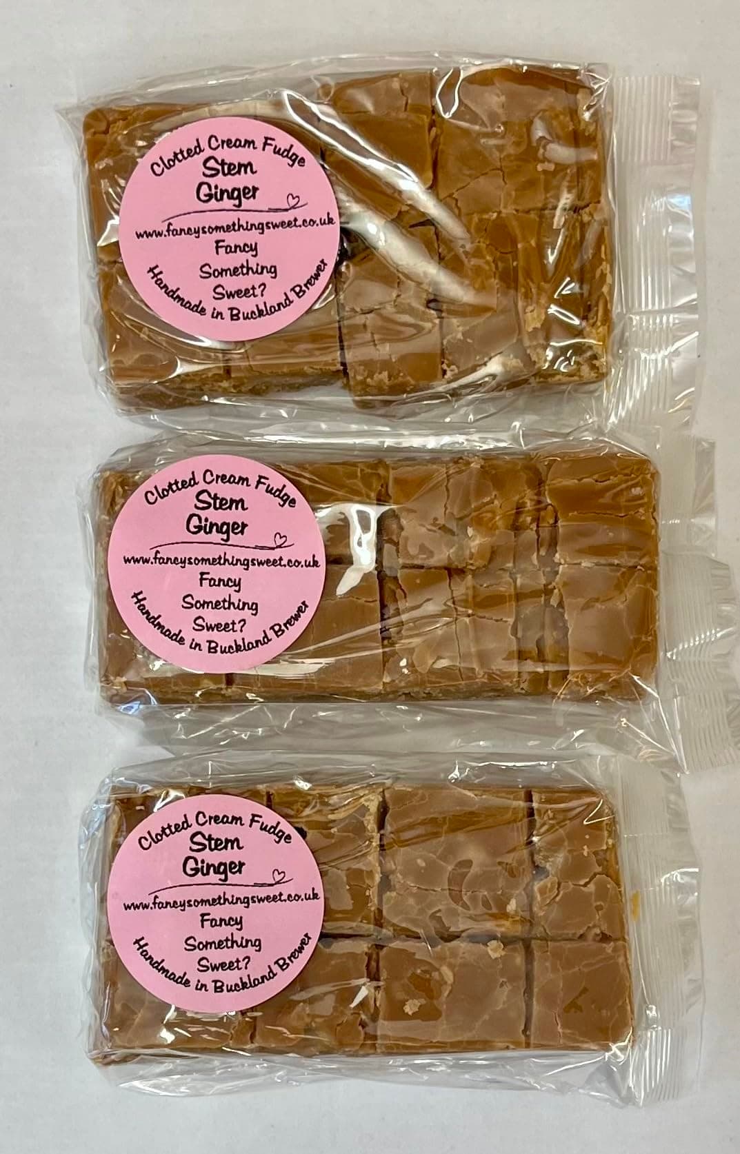 Clotted Cream Fudge (Stem Ginger, 3 Blocks(450g))