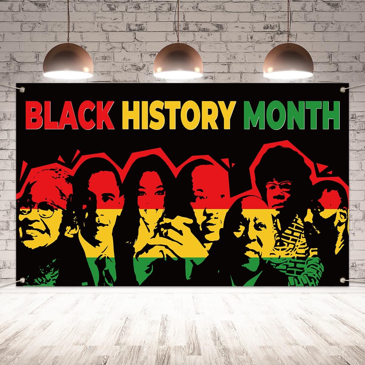 Black History Backdrop for Month and Black History for Home