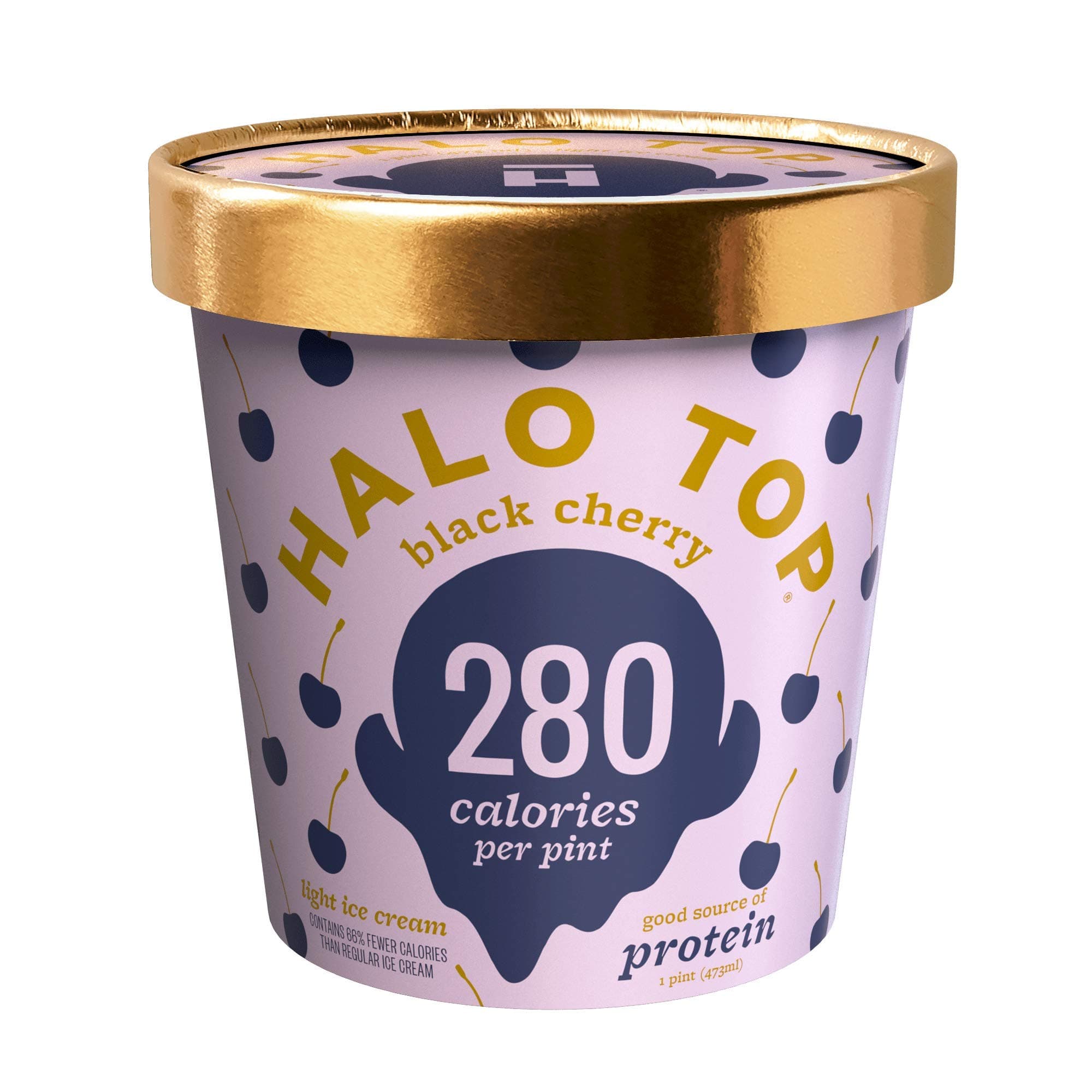 Halo Top Black Cherry, 16 oz (Frozen)