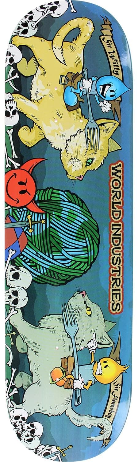 World Industries Cats Jousting Skate Deck-8.25