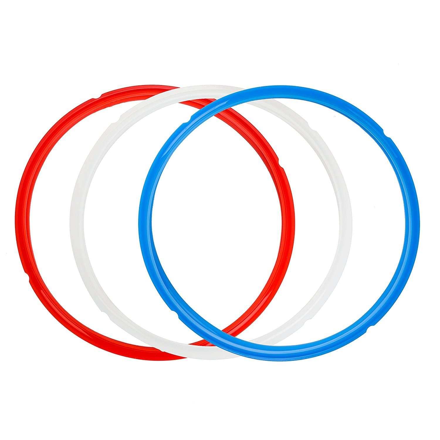 House Again 3 Pack Silicone Sealing Ring- 8 qt Presure Cooker Silicone Seal Ring Replacement - Color Coded with 3 Colors …