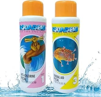 Jainsons Pet Products Aquadene Aquarium Fish Care Special Freshwater and Saltwater Effective Treatment for Fish Tank (200 ML, Anti-Chlorine, General AID)
